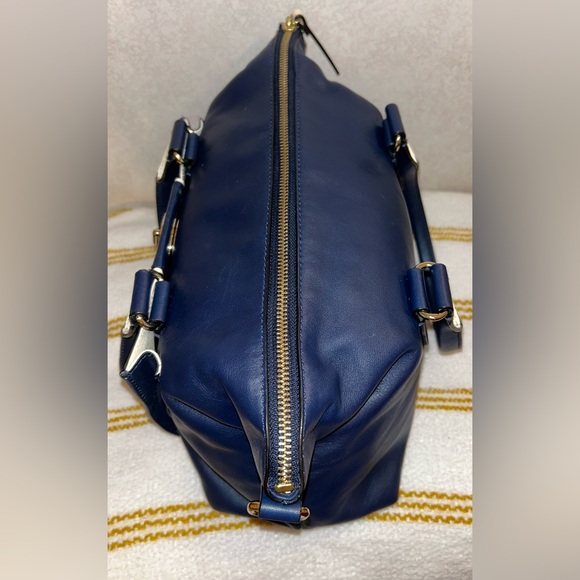 Kate Spade Hampton Road Janie Satchel Two-Tone Leather - Picture 10 of 12